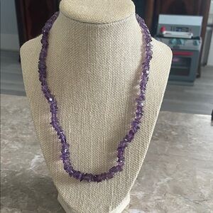 Vintage amethyst necklace 20 inches long! Great condition!